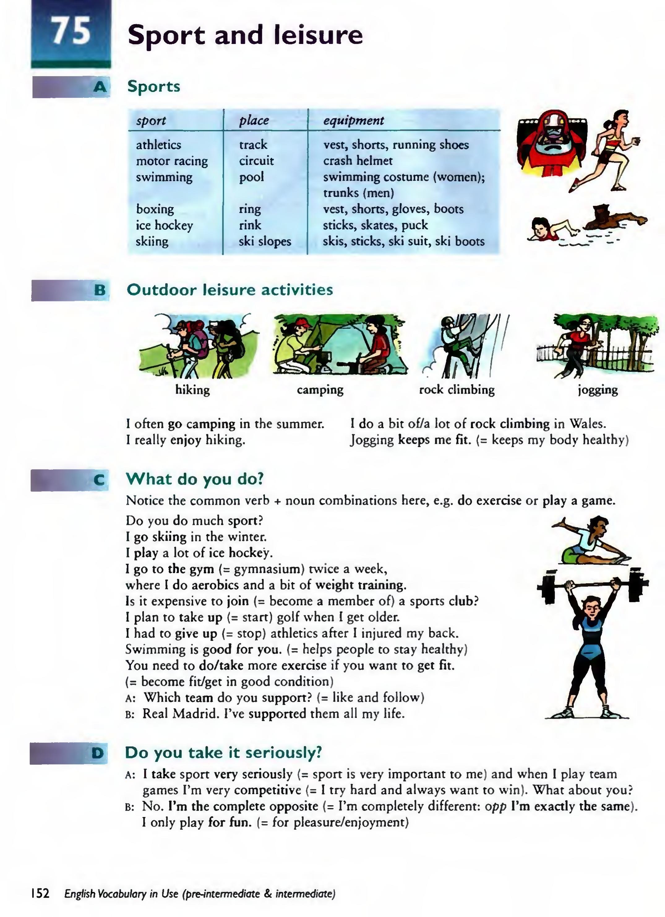 English Vocabulary in Use Pre-Intermediate and Intermediate sayfa 159
