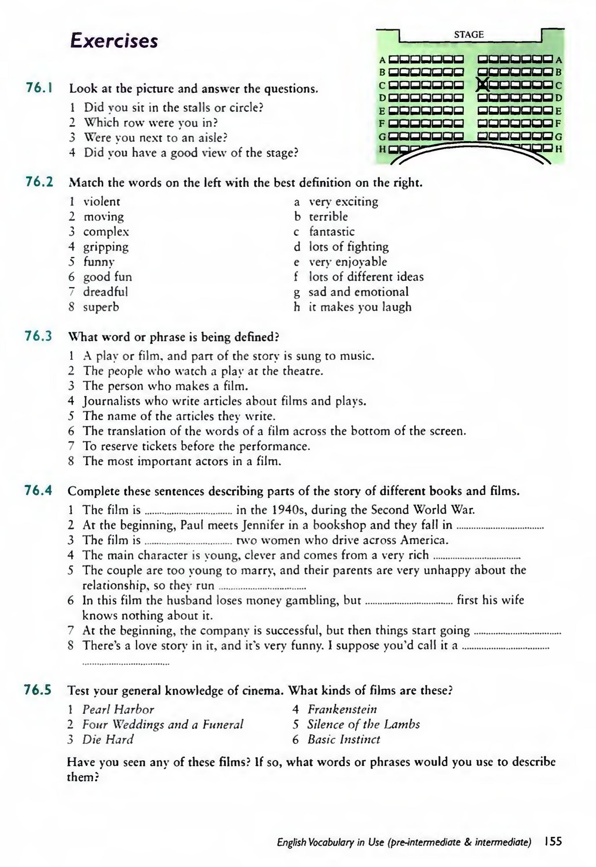English Vocabulary in Use Pre-Intermediate and Intermediate sayfa 162