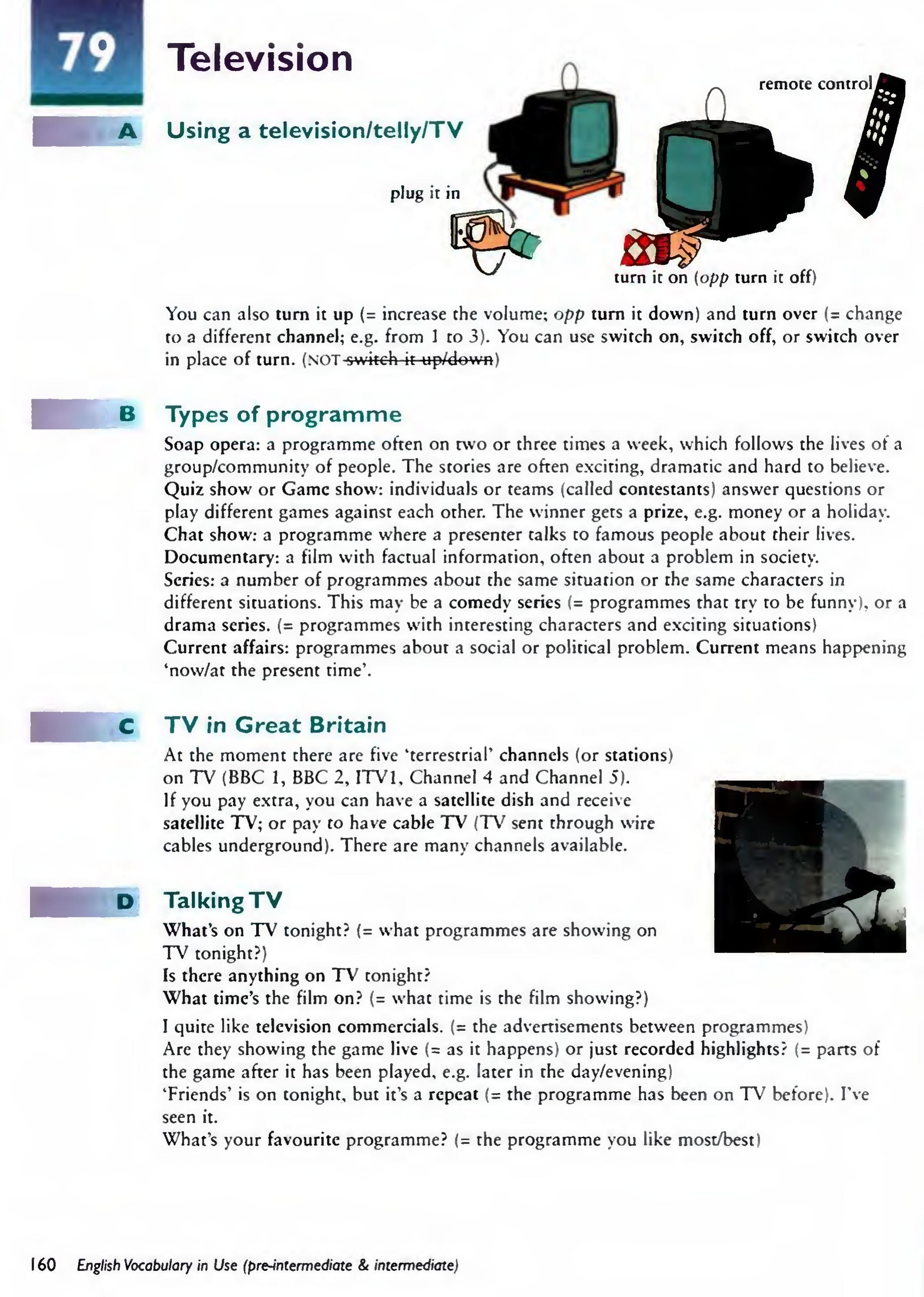 English Vocabulary in Use Pre-Intermediate and Intermediate sayfa 167