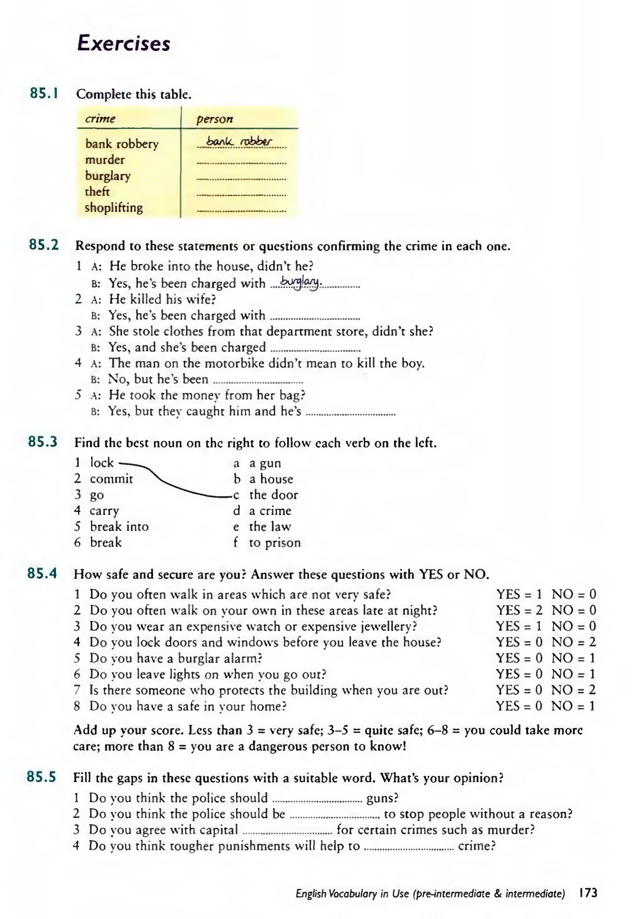English Vocabulary in Use Pre-Intermediate and Intermediate sayfa 180