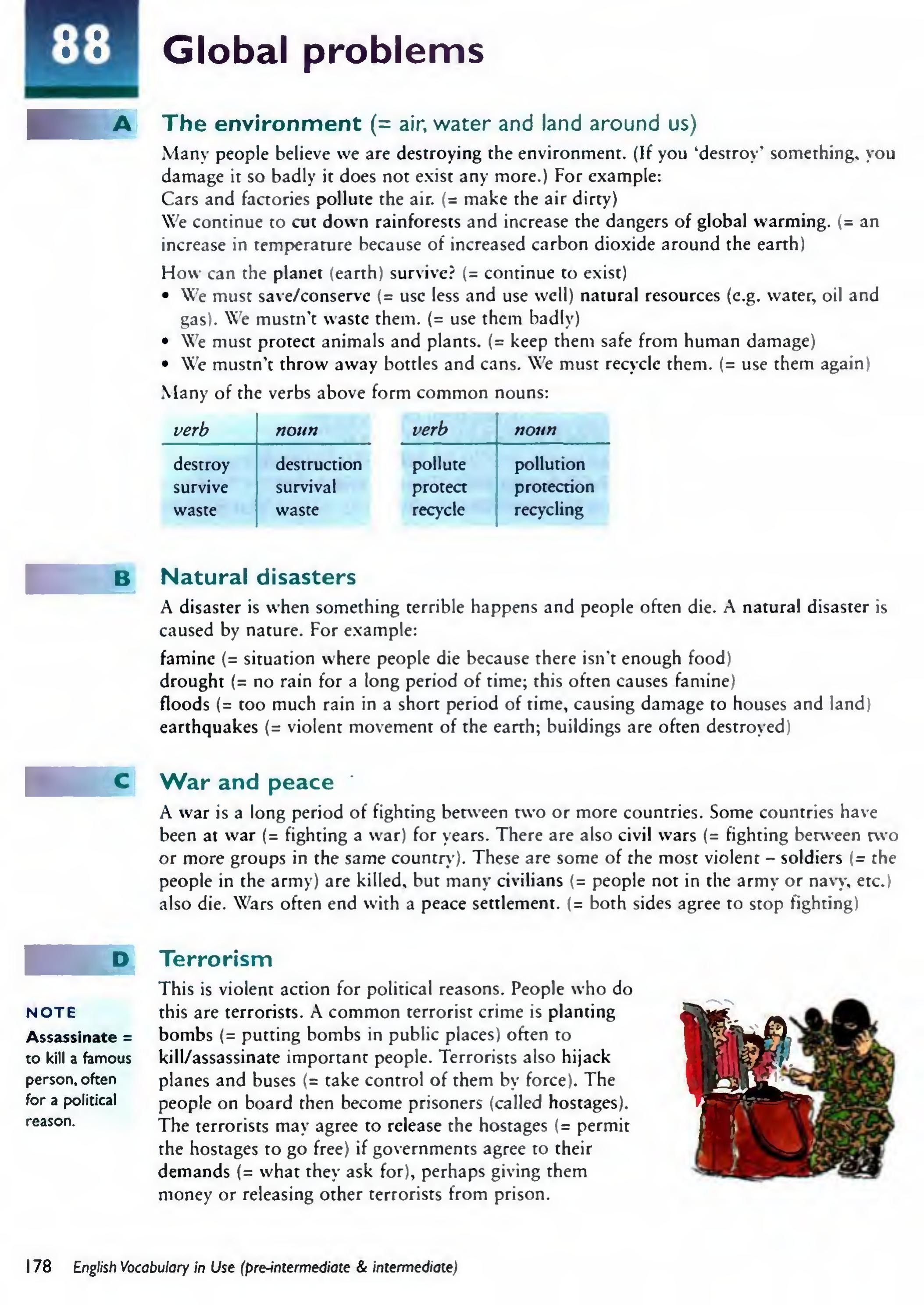 English Vocabulary in Use Pre-Intermediate and Intermediate sayfa 185