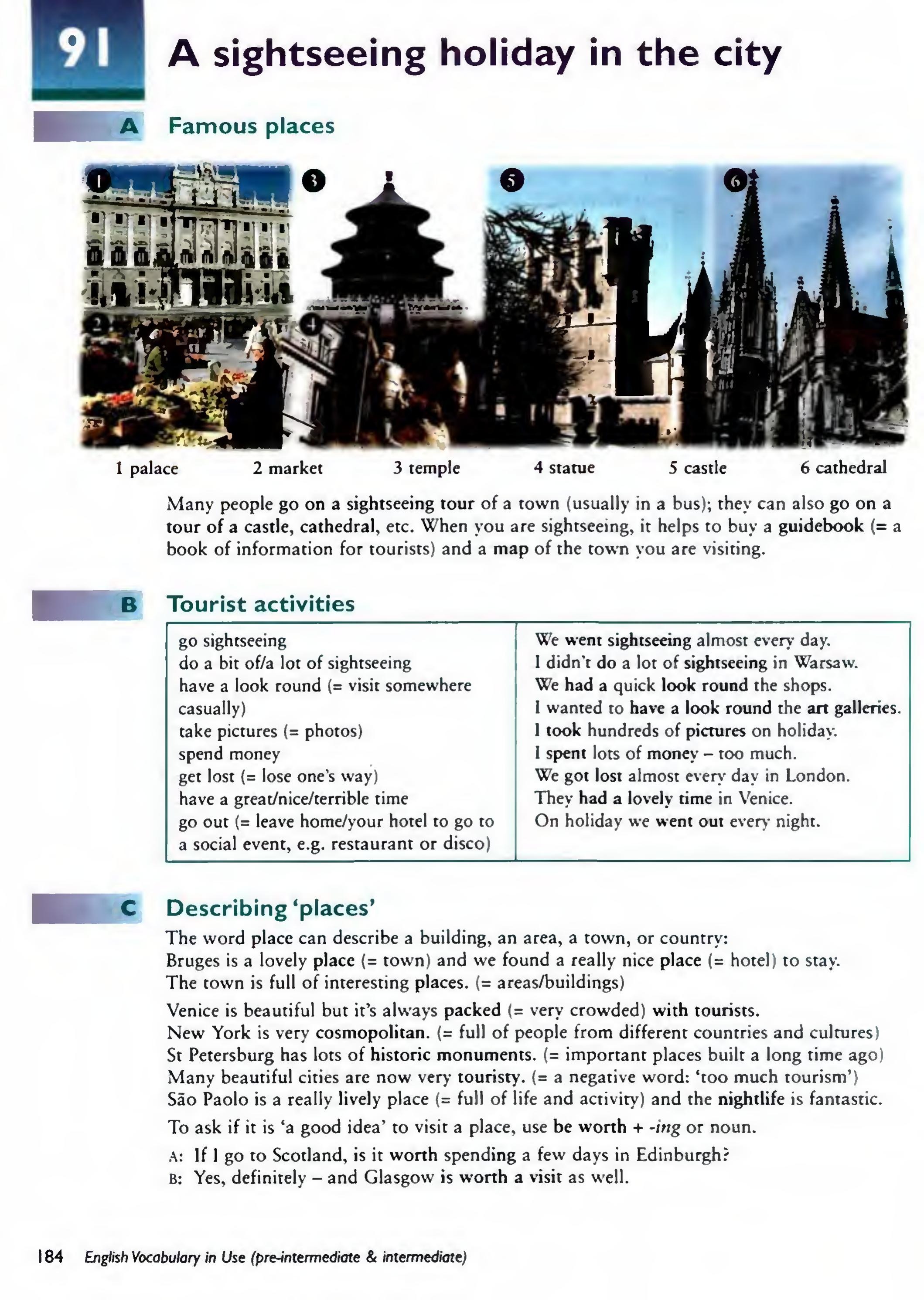 English Vocabulary in Use Pre-Intermediate and Intermediate sayfa 191