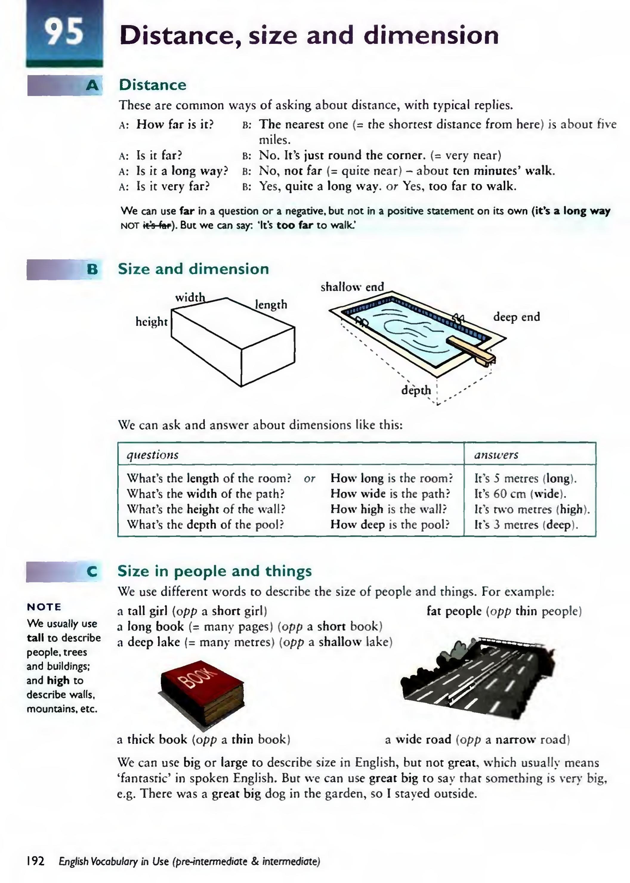 English Vocabulary in Use Pre-Intermediate and Intermediate sayfa 199