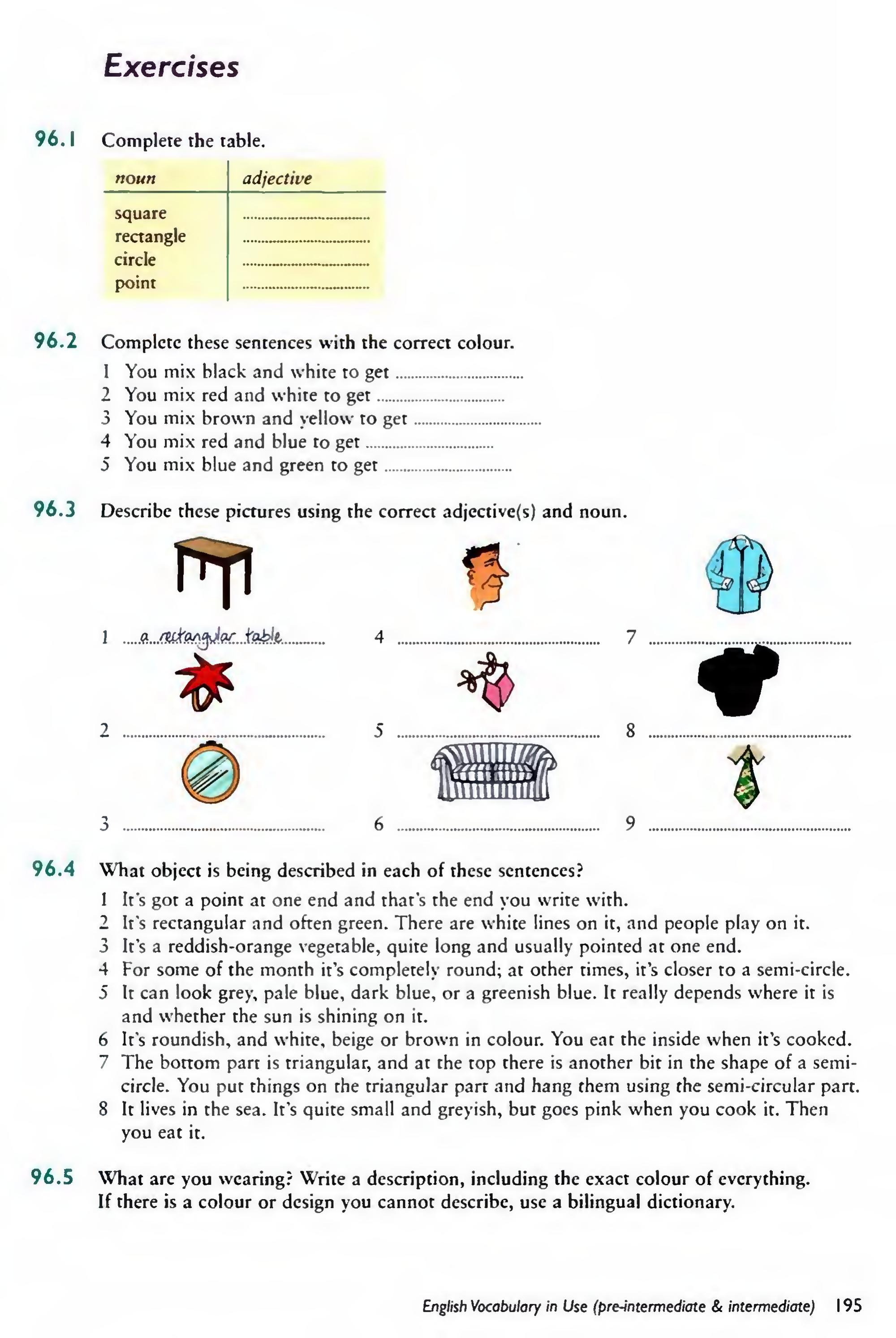 English Vocabulary in Use Pre-Intermediate and Intermediate sayfa 202