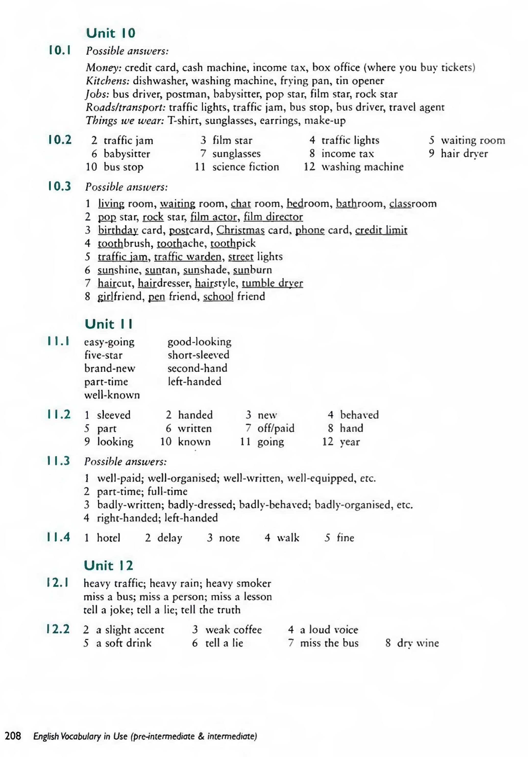 English Vocabulary in Use Pre-Intermediate and Intermediate sayfa 215