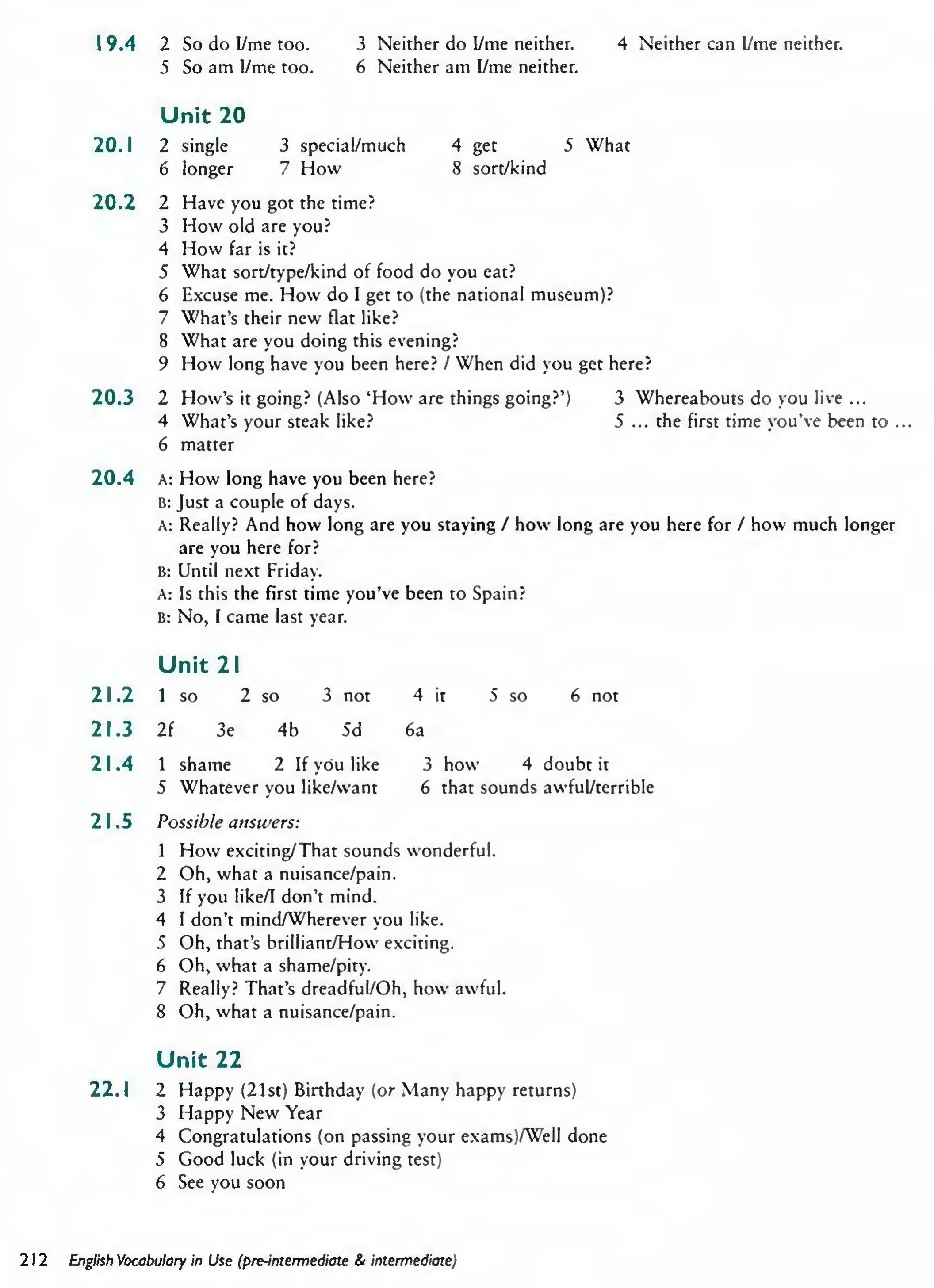 English Vocabulary in Use Pre-Intermediate and Intermediate sayfa 219