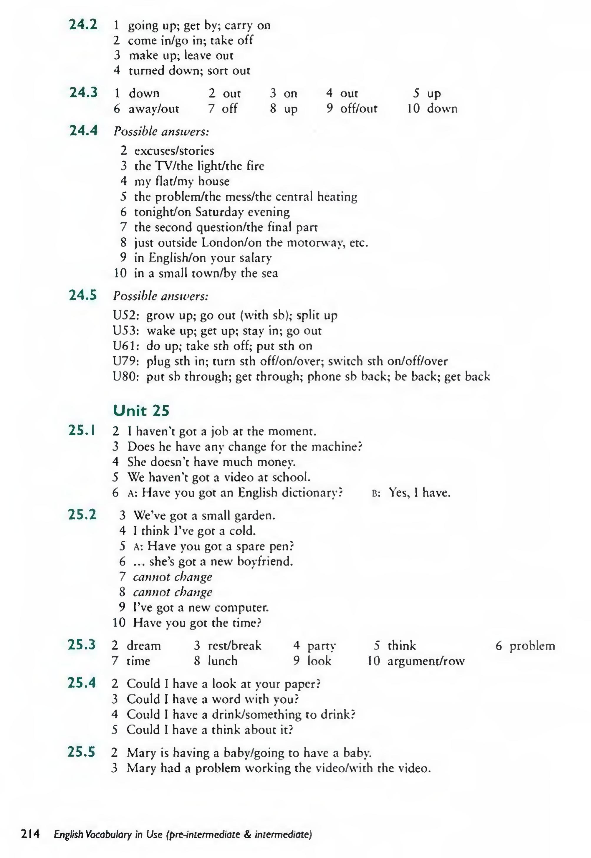 English Vocabulary in Use Pre-Intermediate and Intermediate sayfa 221