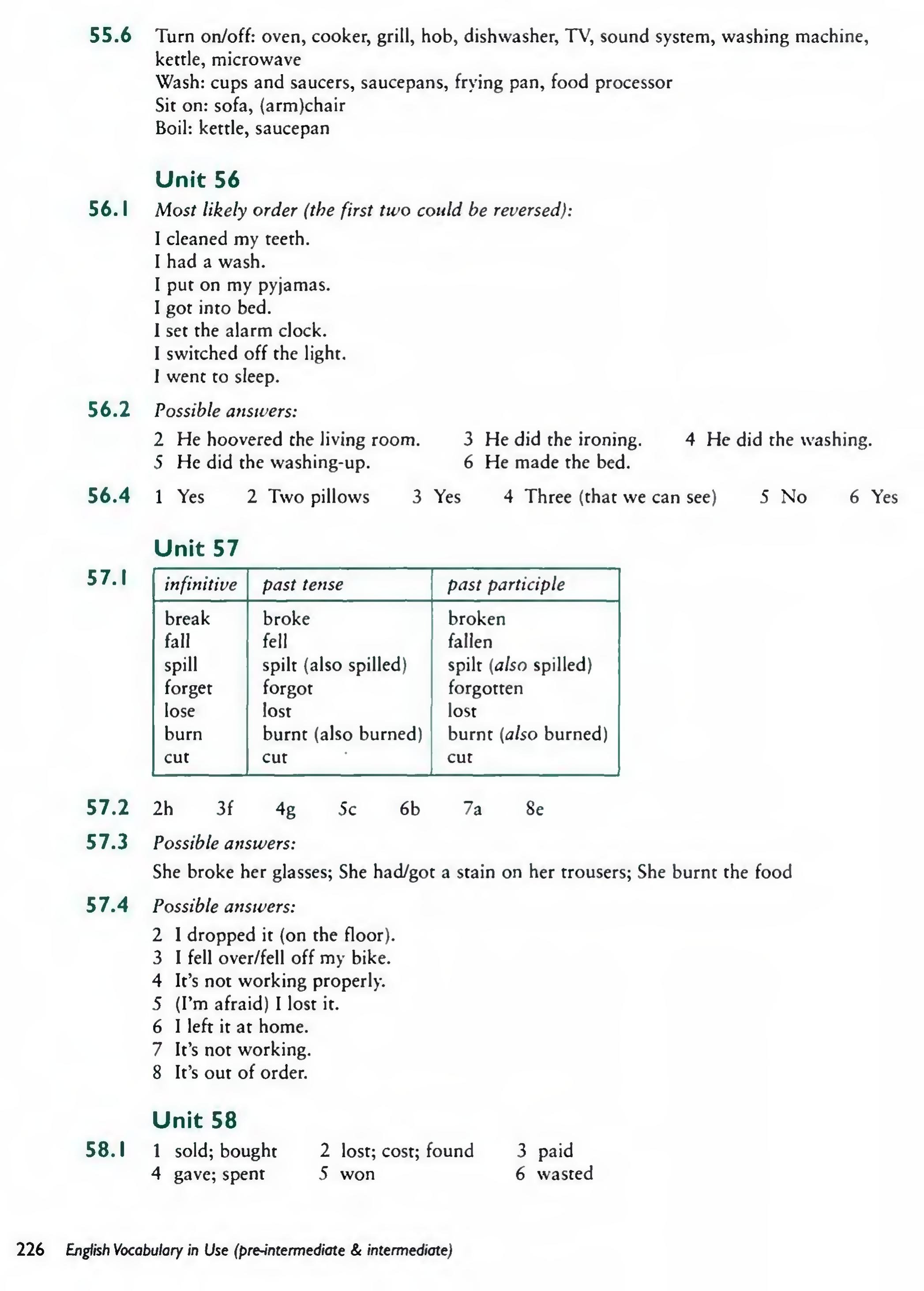 English Vocabulary in Use Pre-Intermediate and Intermediate sayfa 233