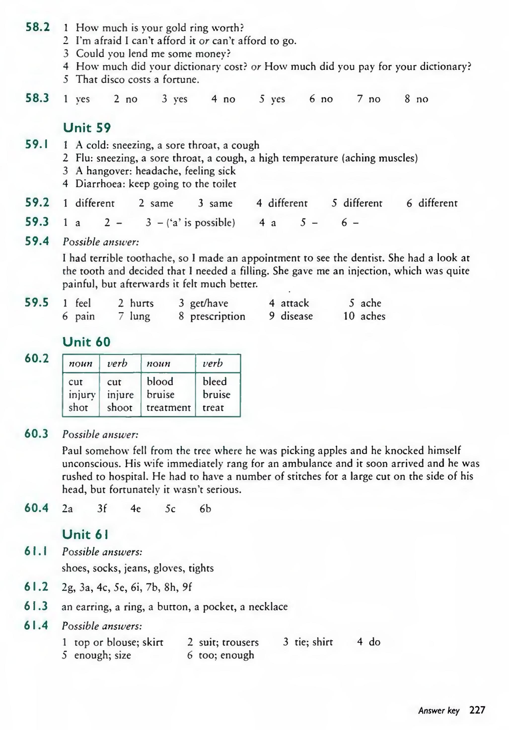 English Vocabulary in Use Pre-Intermediate and Intermediate sayfa 234