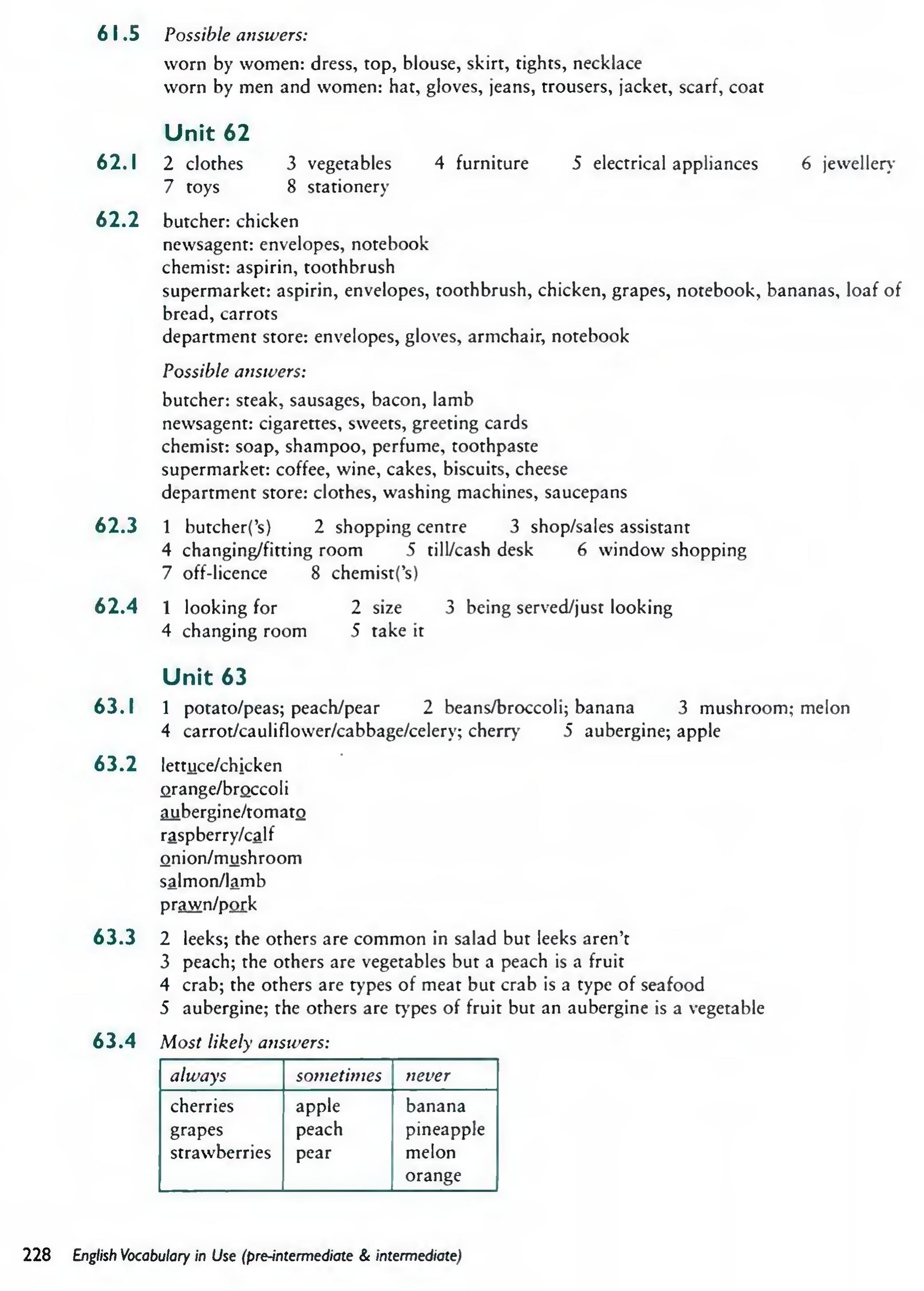English Vocabulary in Use Pre-Intermediate and Intermediate sayfa 235