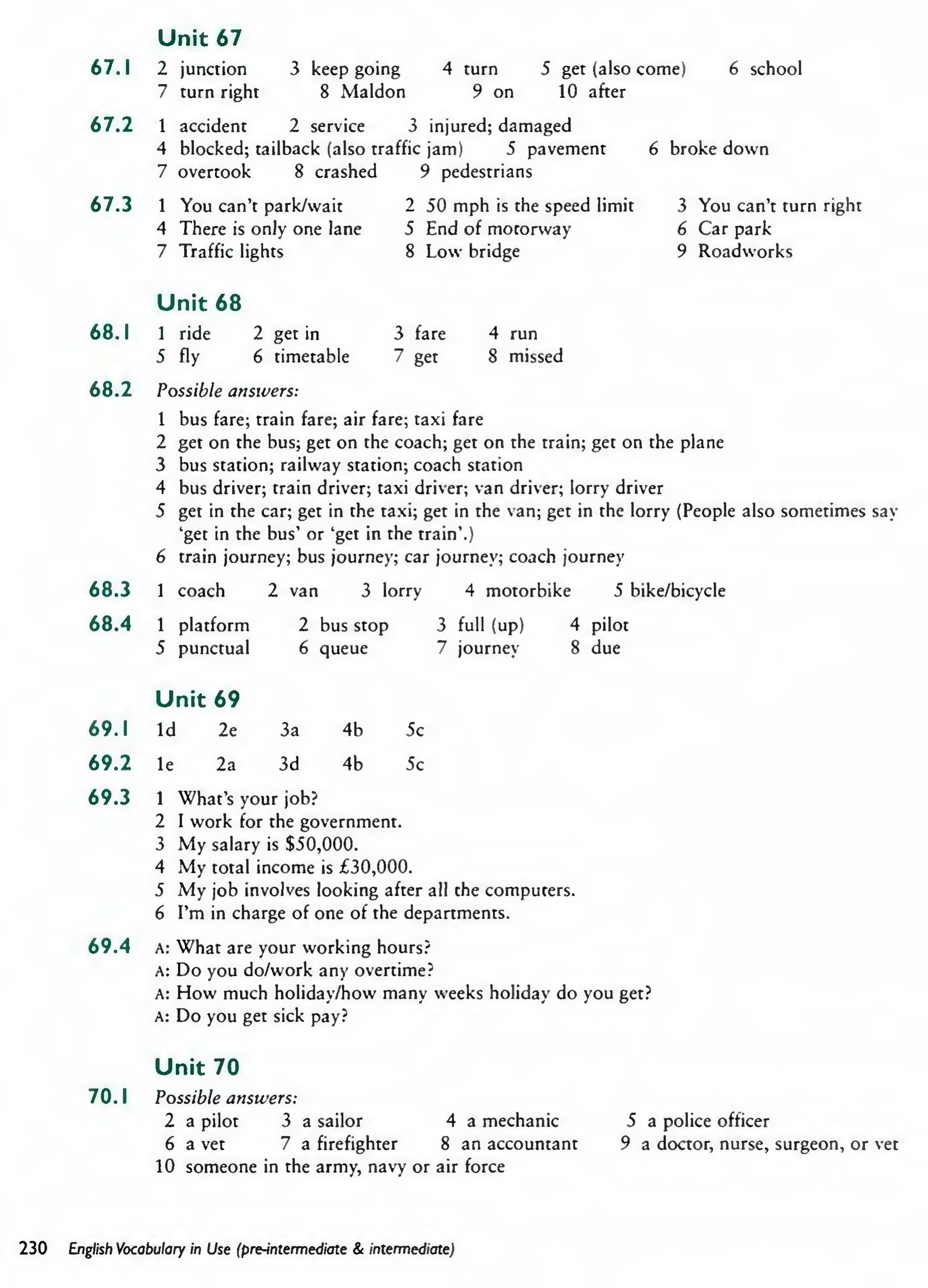 English Vocabulary in Use Pre-Intermediate and Intermediate sayfa 237