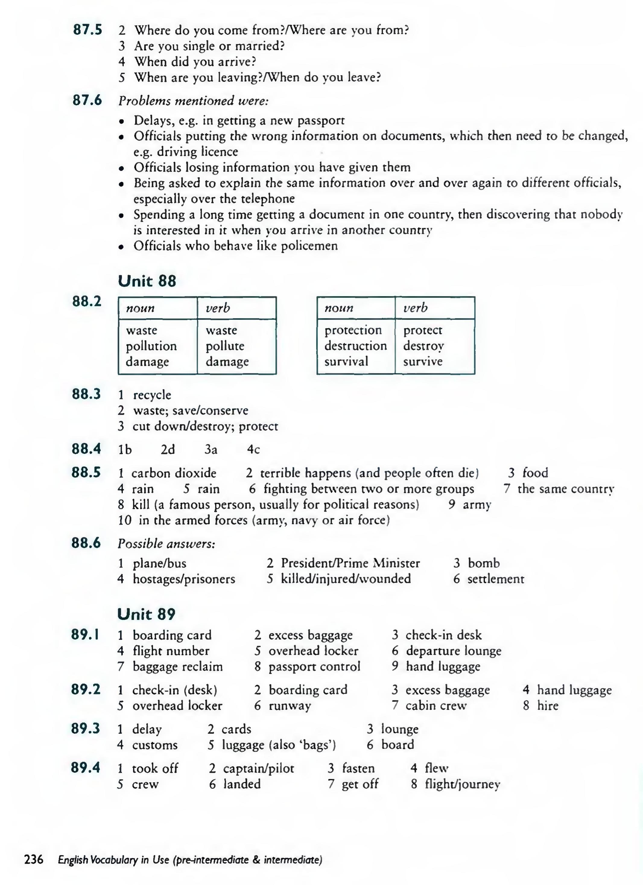English Vocabulary in Use Pre-Intermediate and Intermediate sayfa 243