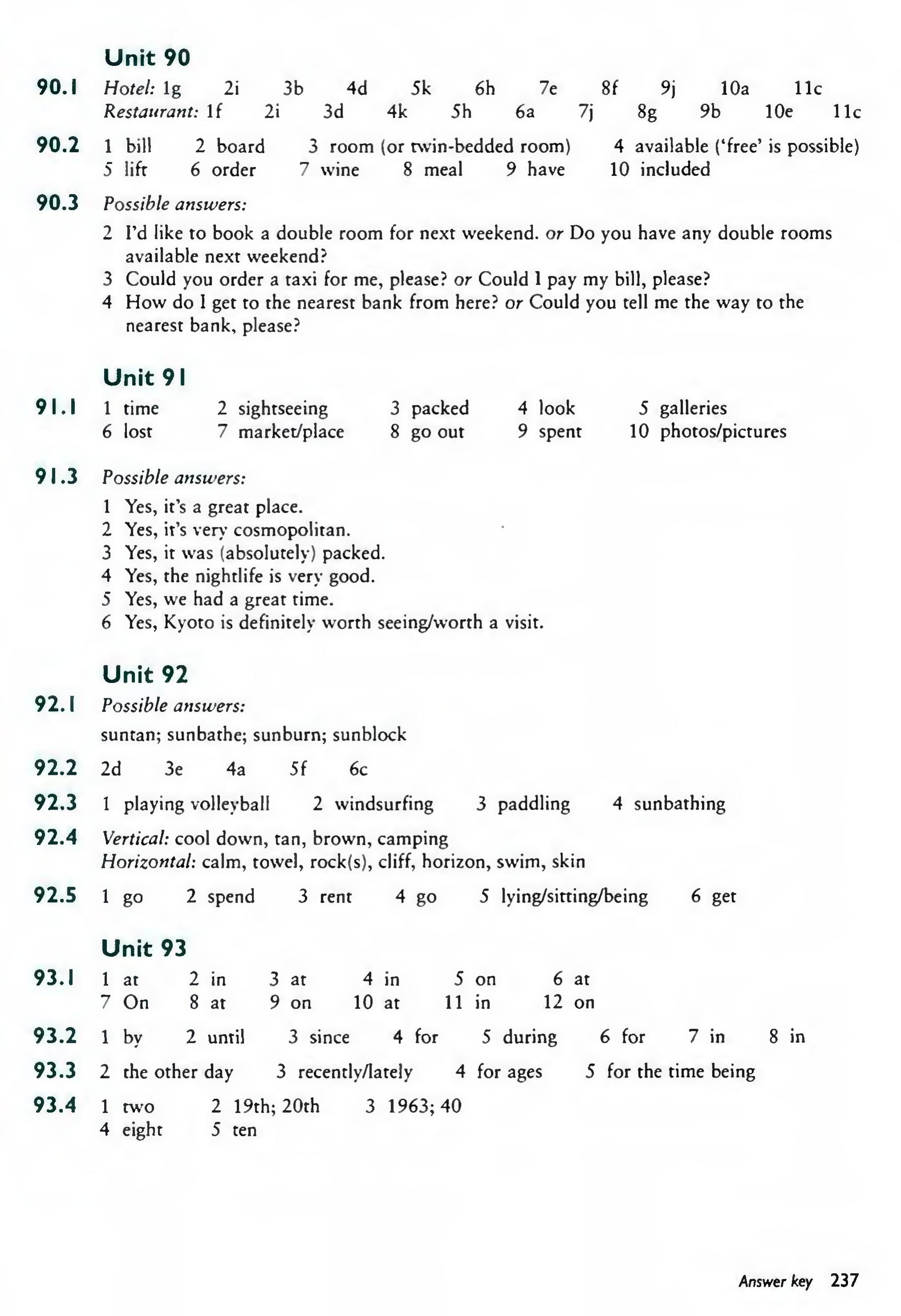 English Vocabulary in Use Pre-Intermediate and Intermediate sayfa 244