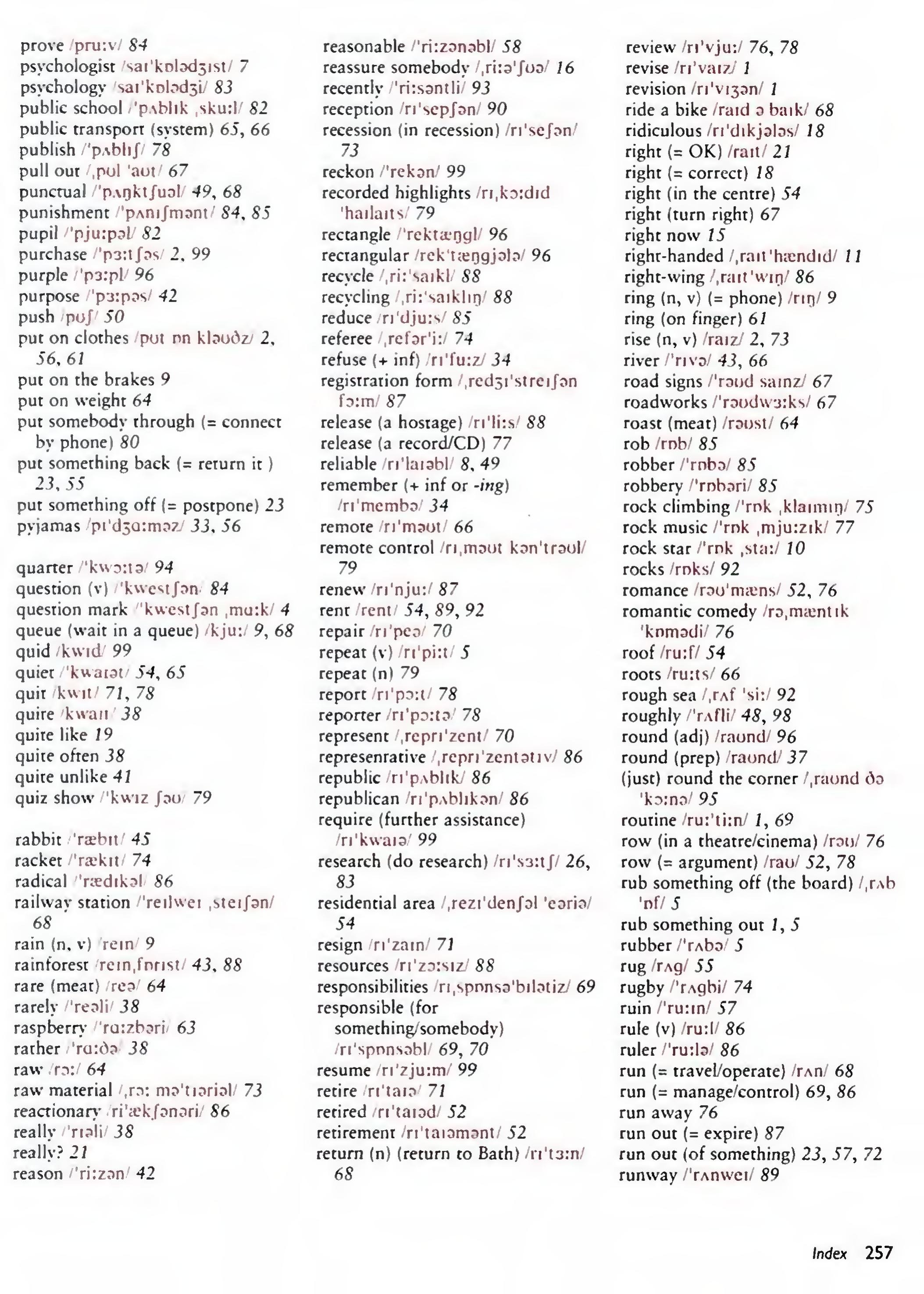 English Vocabulary in Use Pre-Intermediate and Intermediate sayfa 264
