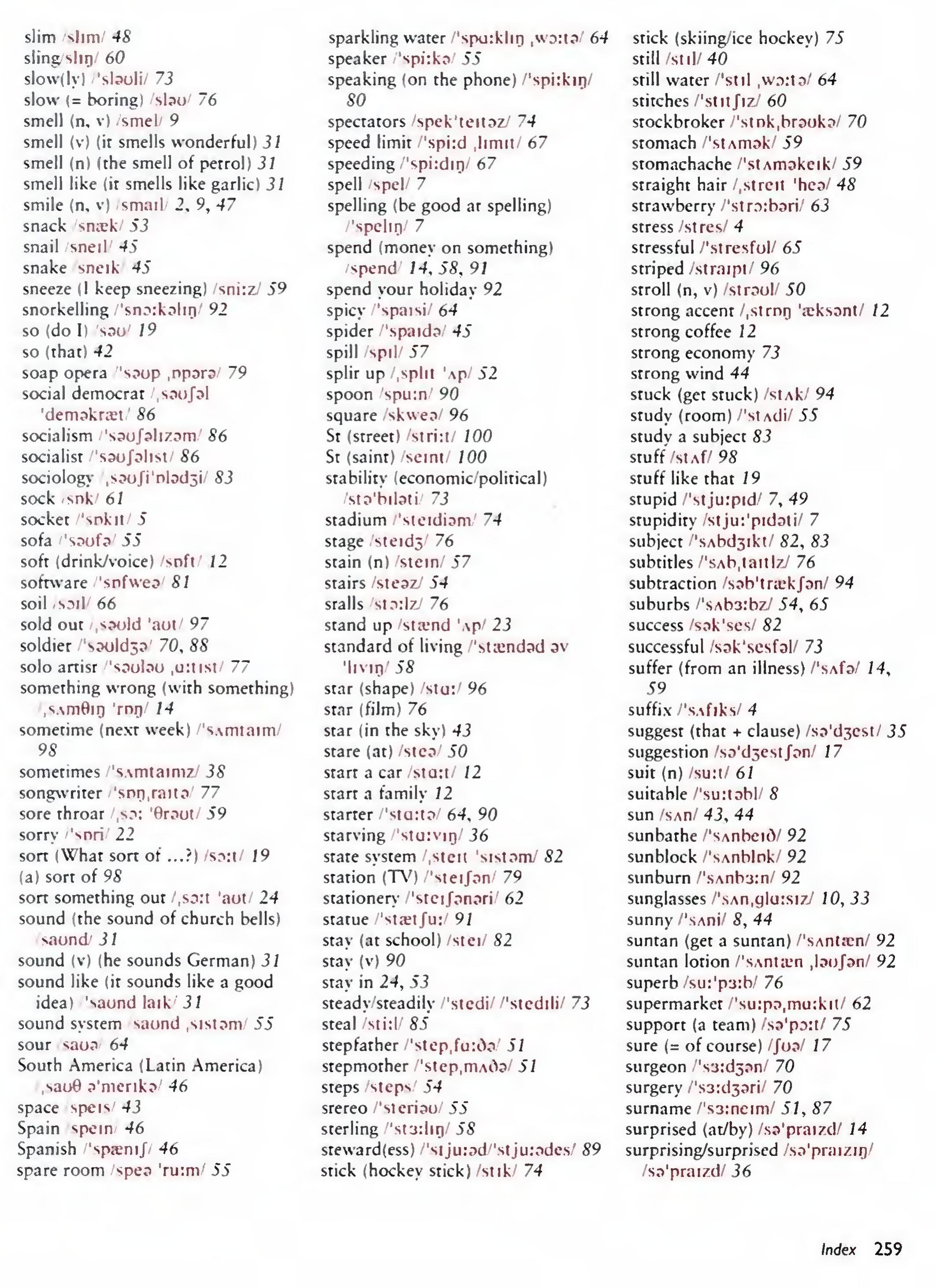 English Vocabulary in Use Pre-Intermediate and Intermediate sayfa 266