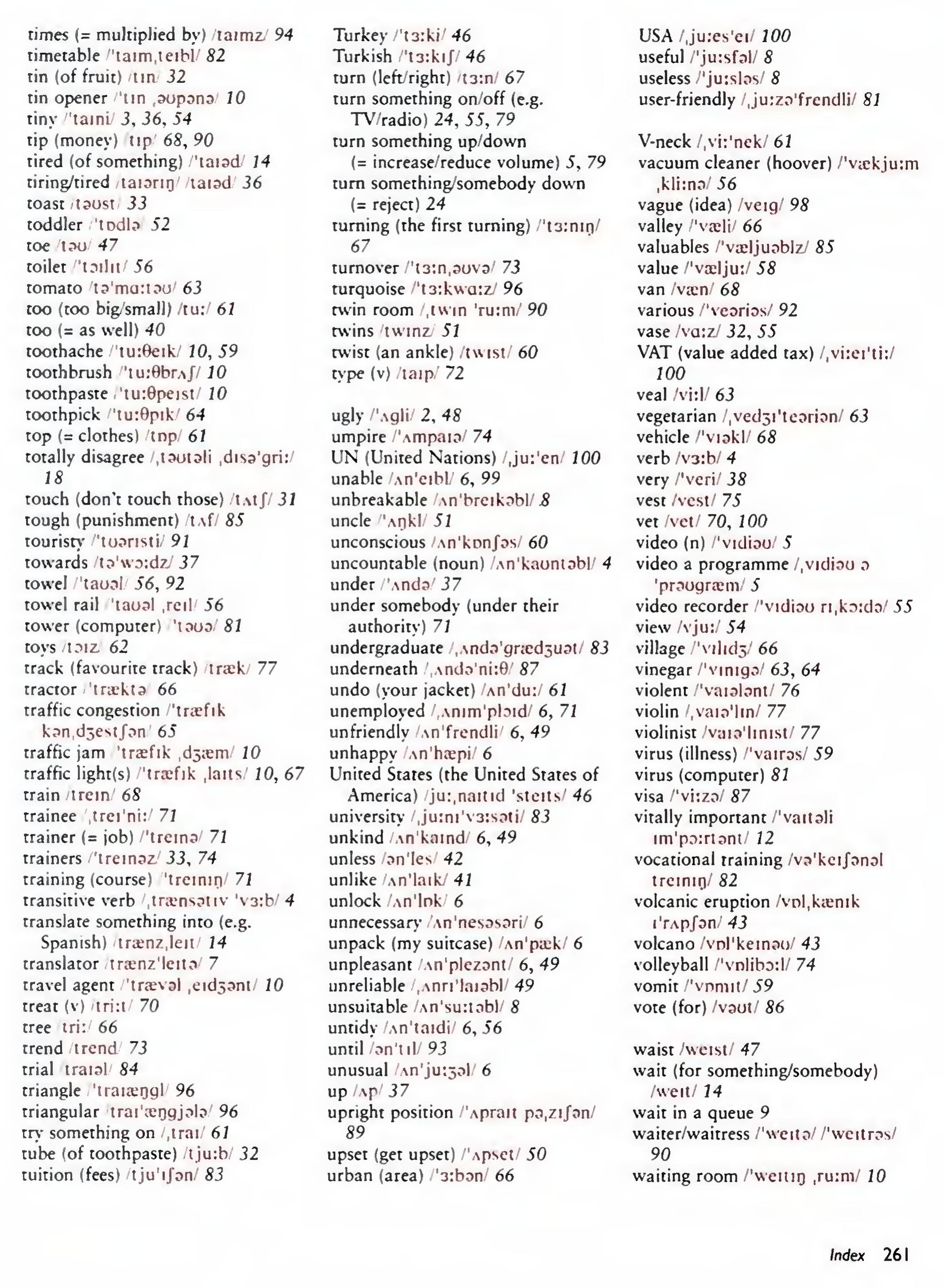 English Vocabulary in Use Pre-Intermediate and Intermediate sayfa 268