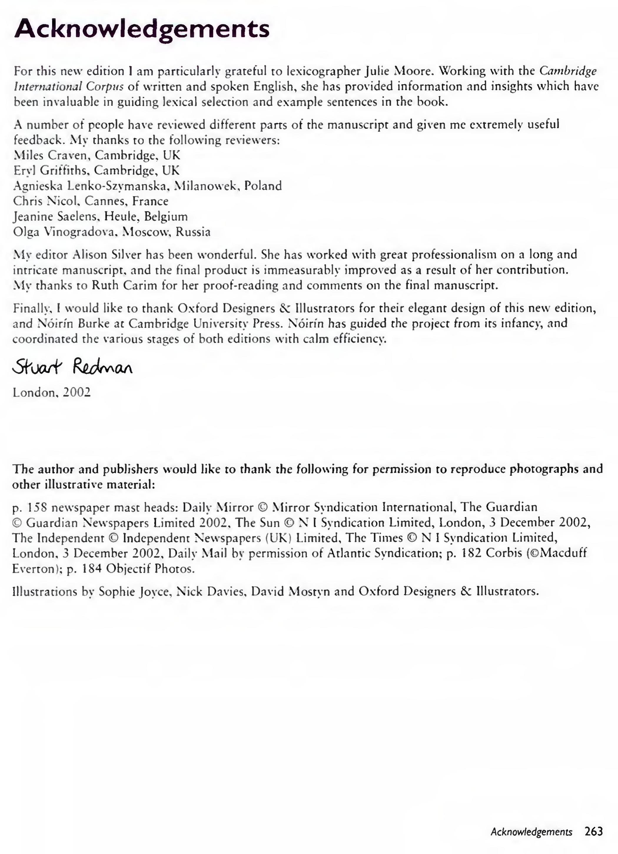 English Vocabulary in Use Pre-Intermediate and Intermediate sayfa 270